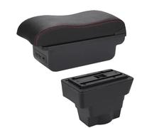 YUQUDGELKY For Opel For Astra Storage Box For Opel For Astra J 2012 2013 2024 2025-2020 Central Armrest Box Car Armrest Retrofit Part(B1 Black red 3USB)