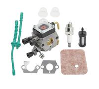 YUQUDGELKY For S&IHL For FS55R FS55RC KM55 HL45 KM55R FS38 FS75 FS45C String Trimmer Weed Eater With Air Filter Line Gasket Carburetor Kit(1 Set)