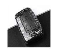 YUQUDGELKY For SEAT For Ateca For Leon FR 2 For Ibiza 3 4 Buttons Carbon Fiber Car Key Case Cover(Forged texture,4 Buttons)