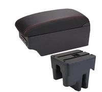 YUQUDGELKY For Toyota For Avanza Armrest For TOYOTA For AVANZA 2016 Car Armrest Box Interior Special Retrofit Center Storage Box(A1 Black red 7USB)