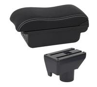 YUQUDGELKY For Toyota For Yaris For Vitz Car Armrest Box Center Console Storage Box(C2 White Line)