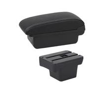 YUQUDGELKY For VW For Caddy 5 2024 Car Armrest Box Car Armrest Box Storage Box Interior Retrofit(A1 Black white NOUSB)