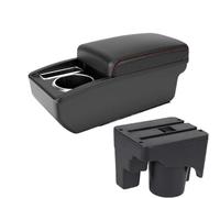 YUQUDGELKY For VW For Golf 6 For Golf 5 Mk6 MK5 For Jetta 5 For Sagitar Storage Central Armrest Box Interior Details(A1 Black red NO USB)