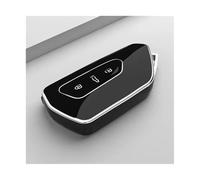 YUQUDGELKY For VW For Golf MK8 ID3 ID4 For Cupra For Skoda For Octavia A8 TPU Car Key Case Accessory Keychain(BLACK)