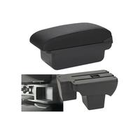 YUQUDGELKY For VW For Polo 2020 2021 2022 2023 2024 Central Armrest Box Retrofit Storage Box(C2 Black line NO USB)