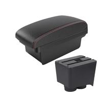 YUQUDGELKY For VW For Polo Car Armrest Box For VW For POLO Mk5 6R For Vento 2002 2003 2004 2005-2009 Central Armrest Box(A1 Black red NO USB)