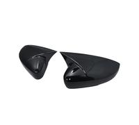 YUQUDGELKY For VW For Polo Mk5 6R 6C V 2009-2017 Gloss Black Side Wing Rear View Rearview Mirror Cover Case Caps Shell Replace(Bright black)