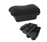 YUQUDGELKY For VW For T&ouran For Caddy Armrest Box Center Console Elbow Rest Central Store Content Box With USB Interface Cup Holder(B black line 3USB)