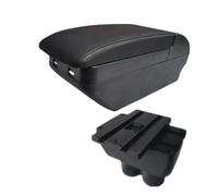 YUQUDGELKY For VW For T&ouran For Caddy Armrest Central Storage Box Interior Retrofit Car Accessories(H black line 4USB)