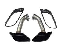 YUQUDGELKY For X6 E71 2008 2009 2010 2011 2012 2013 Exhaust Pipe Modification Quad Tail Pipe Tip Muffler Square Mouth Black Exhaust Hood(BLACK,Square)