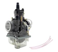 YUQUDGELKY Motocross Modified Parts For Mikuni Carburetor For PWK 24 26 28 30 32 34mm Motorcycle Flat Curtain Carb Moped Dirt Pit Bike(24mm)
