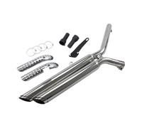 YUQUDGELKY Motorcycle Exhaust Full System Muffler Dual Silencer With DB Killer For Rebel CM500 CM 500 CMX500 2017 2018 2019 2020 2021 2022 2023(Chrome)