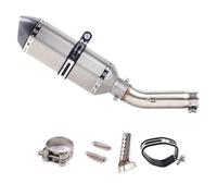 YUQUDGELKY Motorcycle Exhaust Muffler Middle Link Pipe Modified Accessories Slip On For VTEC CB400 CB 400 N SF For Super Four(Style C)