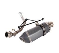 YUQUDGELKY Motorcycle Exhaust System Muffler Baffle Front Connection Link Pipe Stainless Steel For Y&amaha GY6 125cc 150cc(Style B)