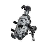 YUQUDGELKY Motorcycle Fork Stem Phone Mount Vibration Dampener Anti-Shake One-Handed Operation Cell Holder For 5.4"-7.2"