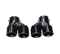 YUQUDGELKY Quad Carbon Fiber Exhaust Tip For G22 G23 M440i 2021 2022 Dual Exhaust Pipe Muffler Tip Exhaust System Nozzle Tailpipe(Black A)