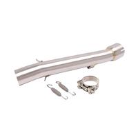 YUQUDGELKY Slip On For Y&amaha FZ1 FZ1N FZ1000 2001 2002 2003 2004 2005 Motorcycle Exhaust Middle Link Pipe Moto Escape Stainless Steel Muffler