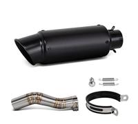 YUQUDGELKY Sport Racing Exhaust Slip On Line Motorcycle Middle Link Pipe With Project Muffler For CBR250RR CBR250 RR 2017-2022 2023 2024(Style l)