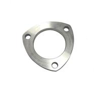 YUQUDGELKY Universal Stainless Steel Automobile Parts Exhaust Muffler Flange Pipe Triangular Joint 51mm 63mm 76mm Accessories(63mm)
