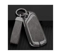 YUQUDGELKY Zinc Alloy Leather Car Key Case Cover Shell For VW For Golf 8 2020 For Skoda For Octavia A8 MK8 2022 2021(Grey)