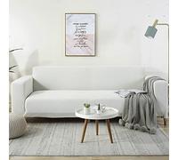 YUR 2-5 Seater Stretch Sofa Cover, Extra Large, White, Checkered Pattern, Anti-Slip, Durable, Polyester Blend, Modern, Pet-Friendly, Stain-Resistant, Water Resistant, 300 cm x 360 cm