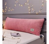 YUR Non-Slip Bedside Backrest Headboard Cushion for Bed/Sofa/Couch with Fixing Ties,Tatami Back Bolster Support Reading Pillow,Removable Cover