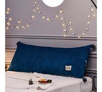 YUR Non-Slip Bedside Backrest Headboard Cushion for Bed/Sofa/Couch with Fixing Ties,Tatami Back Bolster Support Reading Pillow,Removable Cover