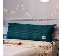 YUR Non-Slip Bedside Backrest Headboard Cushion for Bed/Sofa/Couch with Fixing Ties,Tatami Back Bolster Support Reading Pillow,Removable Cover