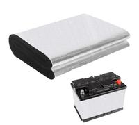 Yuragim Battery Insulation Set, 18 cm x 1 m Insulation Heat Shield, 1 Piece Battery Blanket Insulated, Cold Resistant, Flame Retardant, Self-Adhesive Radiator Reflective Film, for Car, Truck