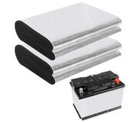 Yuragim Battery Insulation Set, 18 cm x 1 m Insulation Heat Shield, 2 Pieces Battery Blanket Insulated, Cold Resistant, Flame Retardant, Self-Adhesive Radiator Reflective Film, for Car, Truck