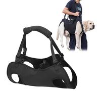Yuragim Dog Carrying Aid, Portable Dog Harness Stairs Adjustable Carrying Aid Harness Lifting Harness for Hind Legs Hip Support with Handles Safety Support for Disabled, Injured Dogs