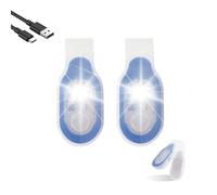 Yuragim LED Clip Light USB Rechargeable, Pack of 2 Nursing Night Light Clip on Torch Magnetic Small Headlamp 3 Modes Care Accessories for Night Shift Nurse, Running, Jogging, Camping