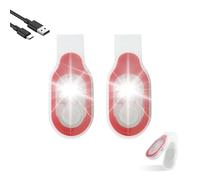 Yuragim Nursing Night Light, Pack of 2 LED Clip Lamp, USB Rechargeable Torch Clip on Clothes, LED Safety Light, Mini Night Light, Nurse Care Accessories for Work, Camping, Fishing