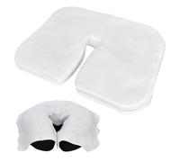 Yuragim Pack of 400 Nose Slit Cloths Massage Table, 36 x 27 cm Face Pads for Massage Table, Soft and Breathable Fleece Massage Cloths, Suitable for All Headrests for Massage Tables and Massage Benches