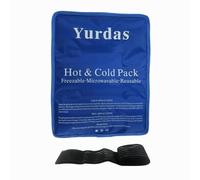 Yurdas Large Blue Gel Ice Pack 37x27cm - Reusable Hot & Cold Therapy for Pain Relief with Adjustable Strap