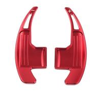 Yurefax 1 Pair Aluminum Car Steering Wheel Direct Shift Paddle Shifter Gear Extension, for Ford, for Mustang, 2015 2016 2017 2018 2019 Car Paddle Shifter(Red)