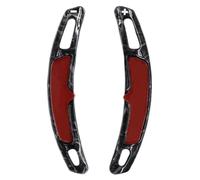 Yurefax 1 Pair Car Steering Wheel Shift Paddle Shifter Extension, for Porsche, for Panamera, for, for Cayenne, for Carrera, 991 Car Paddle Shifter(Black Forged Pattern)