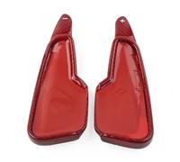 Yurefax 1 Pair Real Carbon Fiber Car Steering Wheel Shift Paddle Extension Shifter, for Chevrolet, for Corvette C8 2020 2021 2022 Car Paddle Shifter(Carbon Fiber Red)