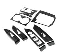 Yurefax 1 Set Car Gear Shift Console Panel Cover Trim Cup Holder Cover Door Window Switch Cover, for Mazda, CX-5 CX5 2017-2020 LHD Window Control Trim Window Switch Cover