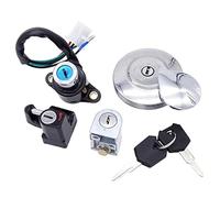 Yurefax 1 Set Fuel Gas Cap Cover Ignition Seat Helmet Lock Key Set Accessories For CA125 CMX250 CMX 250 Rebel Motorcycle Ignition Key Switch Motorcycle Ignition Switch