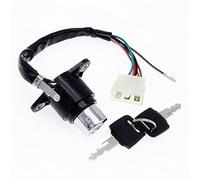 Yurefax 1 Set Ignition Start Switch Keys Lock With Wire Socket Key Assembly For CB/CM 400/450 Motorcycle 35100-413-007 Ignition Key Switch Motorcycle Ignition Switch