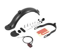Yurefax 10Inch Tyre Modifited Fender Heighten Pad Kit, for Xiaomi, M365 Pro 1S Electric Scooter Rear Wheel Mudguard Kickstand Foot Support Skateboard Mudguard(Black)