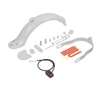 Yurefax 10Inch Tyre Modifited Fender Heighten Pad Kit, for Xiaomi, M365 Pro 1S Electric Scooter Rear Wheel Mudguard Kickstand Foot Support Skateboard Mudguard(WHITE)