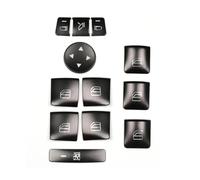 Yurefax 12PCS Window Switch Button Trim Cover Sticker, for, for, GLK ML GL A B C E G Class W204 X166 Car Door Armrest Window Control Trim Window Switch Cover
