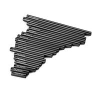 Yurefax 17PCS Aluminum Alloy Link Rod Kit 20-100mm 1/10 RC Crawler Car, for Axial, for SCX10 Linkage Suspension Arm Link(Black)