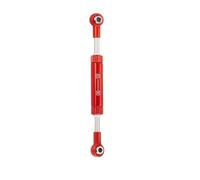Yurefax 1Pcs Metal Servo Steering Link Rod Adjustable Linkage Pull, for SCX10 90046 TRX4 D90 D110 CC01 1/10 RC Crawler Car Suspension Link(Red 95-100mm)