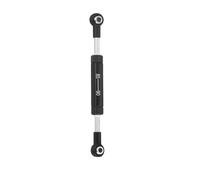 Yurefax 1Pcs Metal Servo Steering Link Rod Adjustable Linkage Pull Rod, for SCX10 90046 TRX4 D90 D110 CC01 1/10 RC Crawler Car Suspension Arm Link(Black 90-95mm)