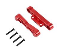 Yurefax 1Set Metal Rear Lower Suspension Arm Mount, for Arrma, for Kraton, for Senton, for Typhon, for Talion, for 1/8 RC Car Suspension Arm Link(Red)