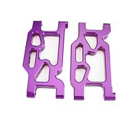 Yurefax 2 Pcs Aluminum Alloy Front Suspension Arm Swing Arms, for Wltoys, for 104001 1/10 RC Car Suspension Arm Link(Purple)