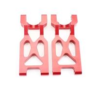 Yurefax 2 Pcs Aluminum Alloy Rear Suspension Arm Swing Arms, for Wltoys, for 104001 1/10 RC Car Suspension Arm Link(Red)